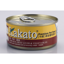 KAKATO 罐頭(雞+牛肝+蔬菜) 170G